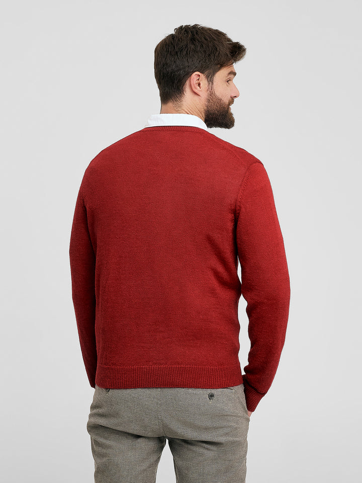 Suéter Alan De Baby Alpaca Color Vermouth
