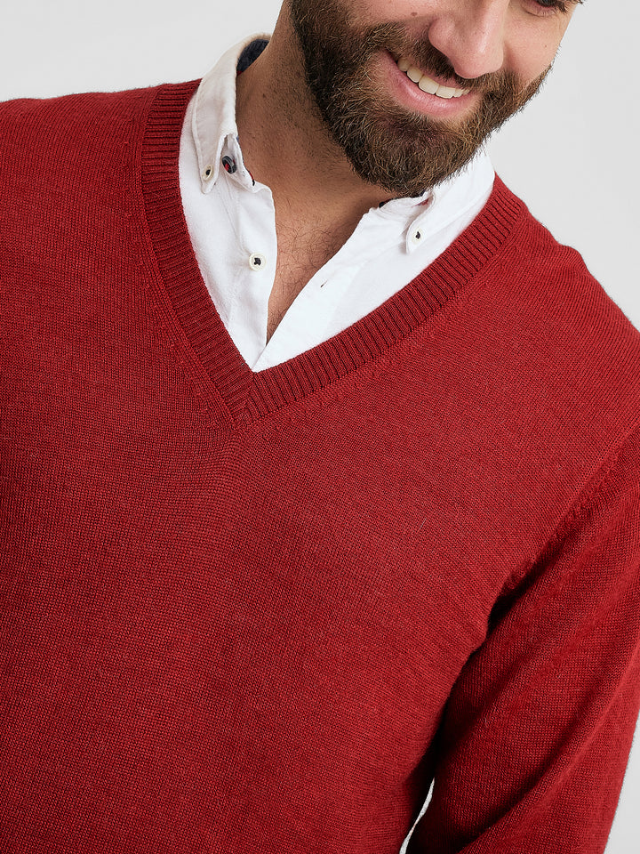 Suéter Alan De Baby Alpaca Color Vermouth