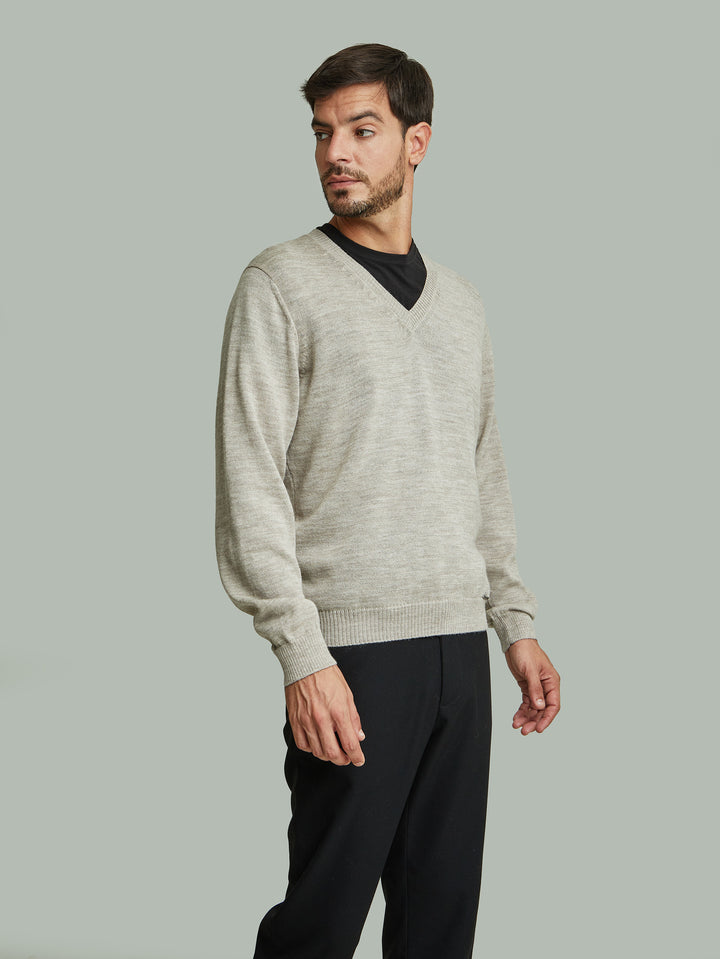 Alan Sweater Baby Alpaca Color Polvo