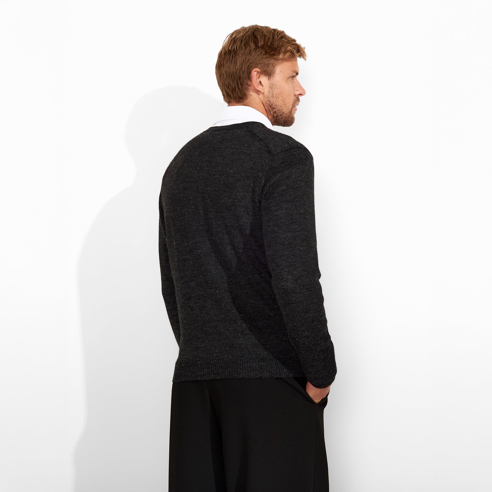 Alan Sweater Baby Alpaca Color Grey