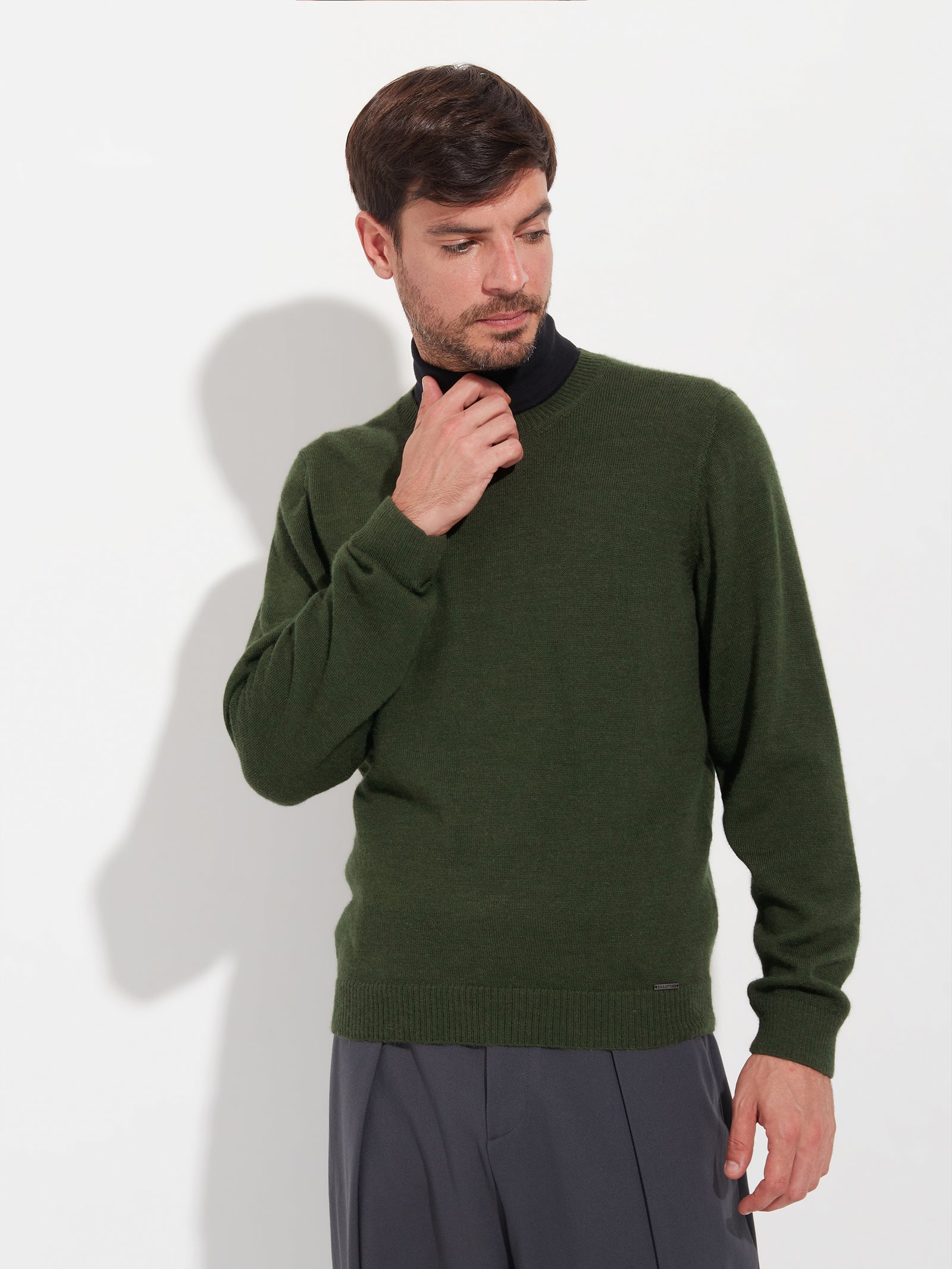 Alaska Sweater Baby Alpaca Color Green