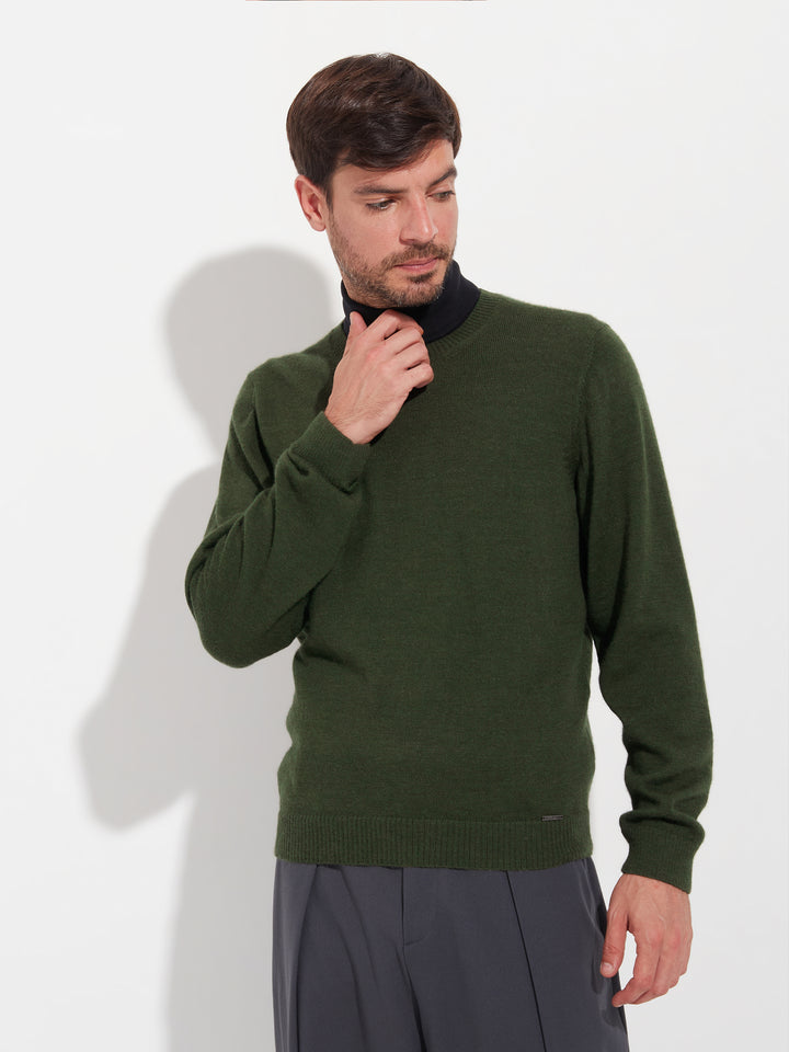 Alaska Sweater Baby Alpaca Color Green