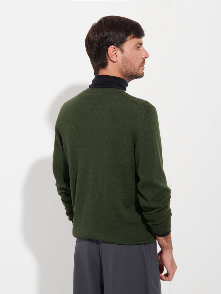 Alaska Sweater Baby Alpaca Color Green