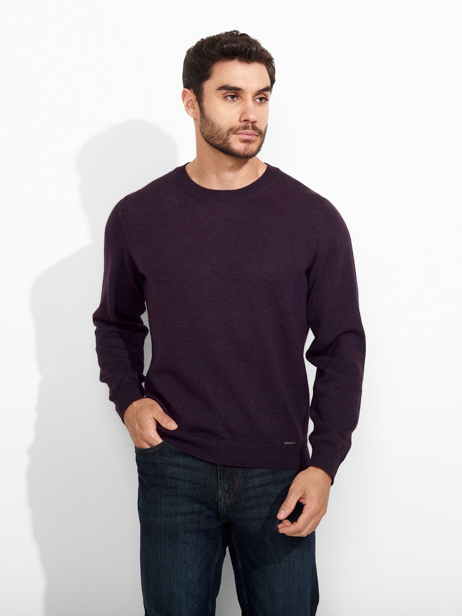 Alaska Sweater Baby Alpaca Color Purple