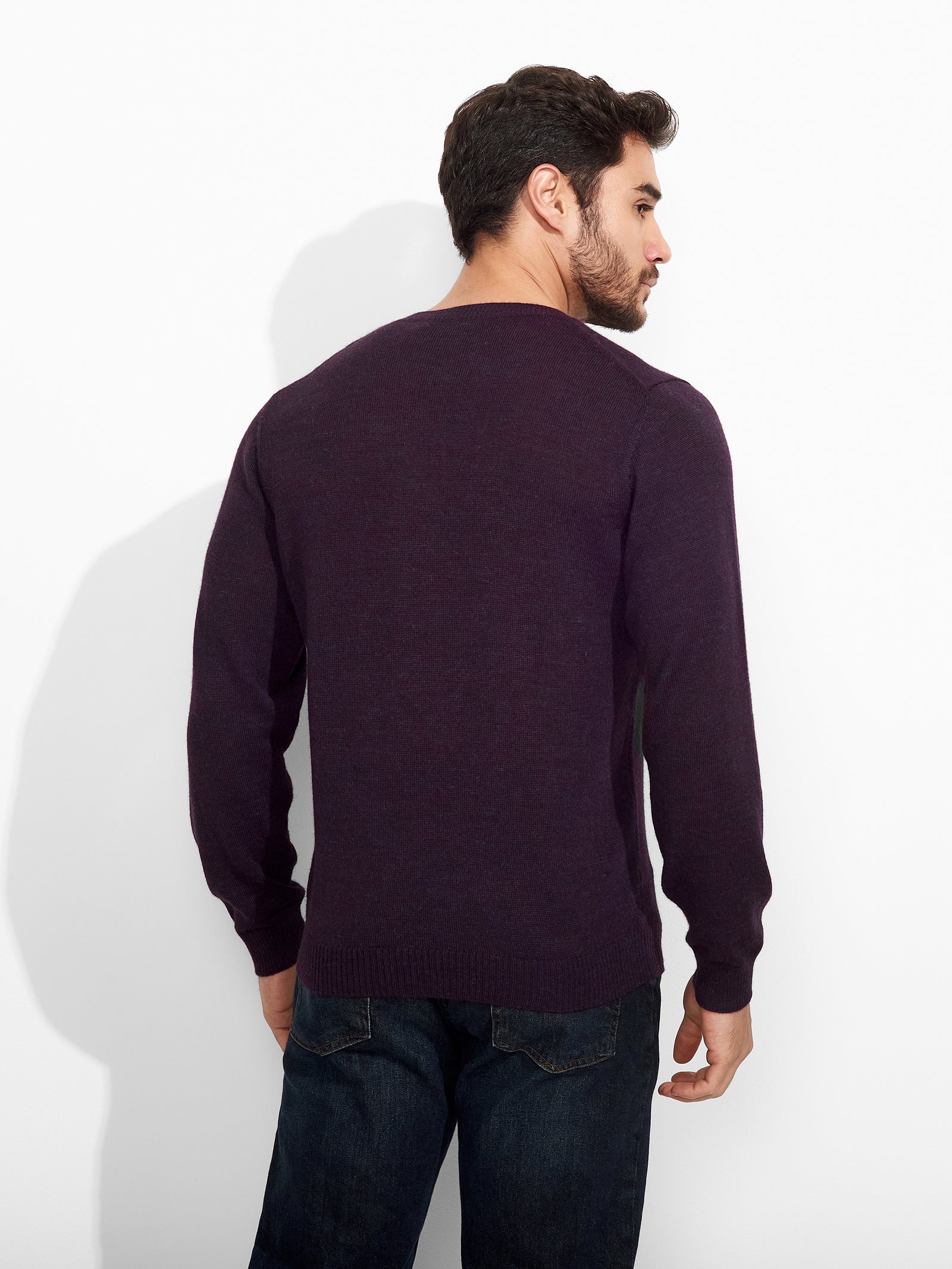 Alaska Sweater Baby Alpaca Color Purple