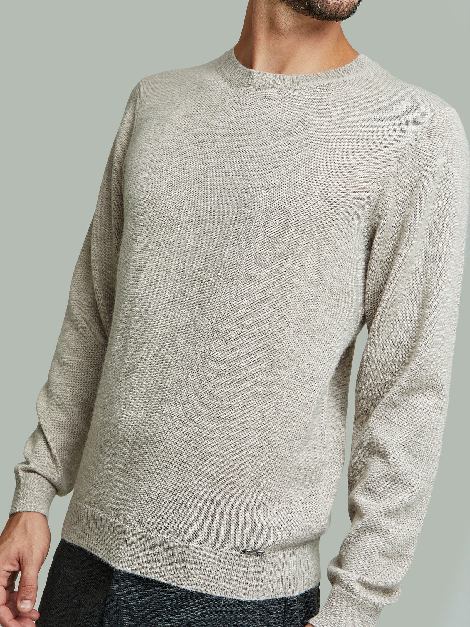 Alaska Sweater Baby Alpaca Color Polvo