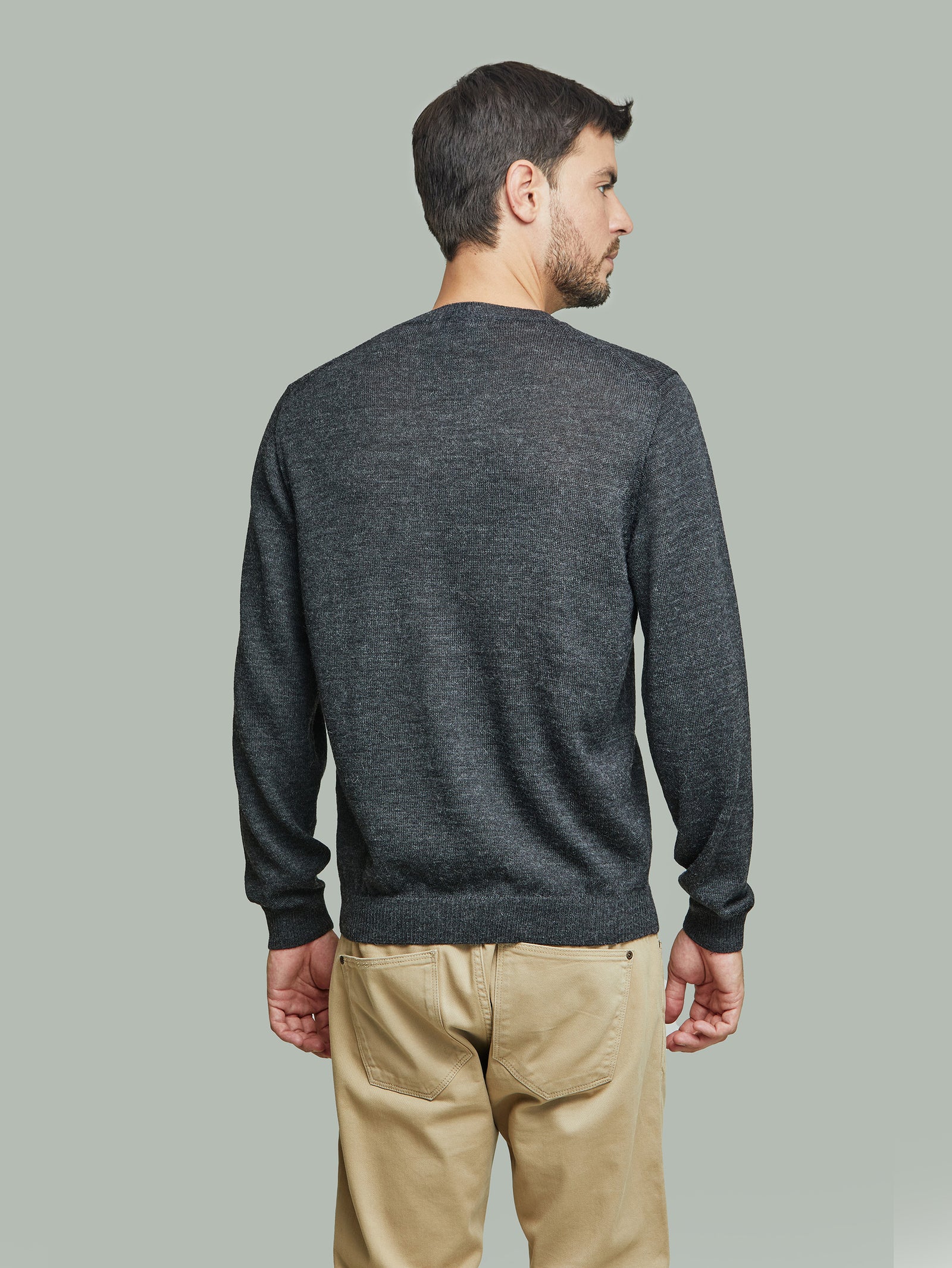 Alaska Sweater Baby Alpaca Color Anthracite