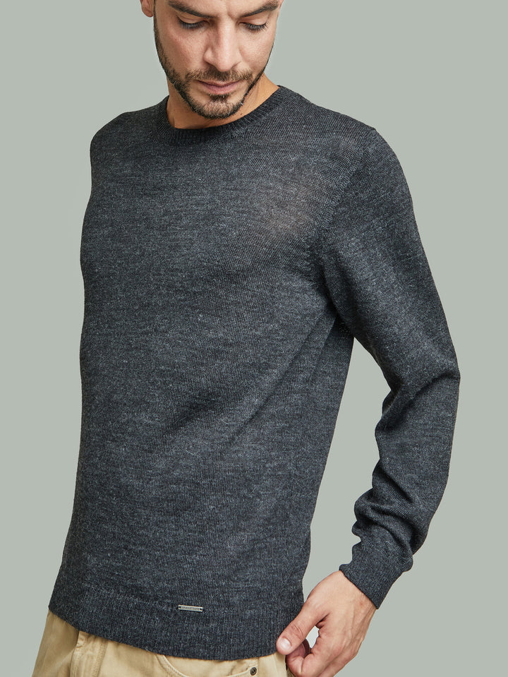 Suéter Alaska De Baby Alpaca Color Anthracite