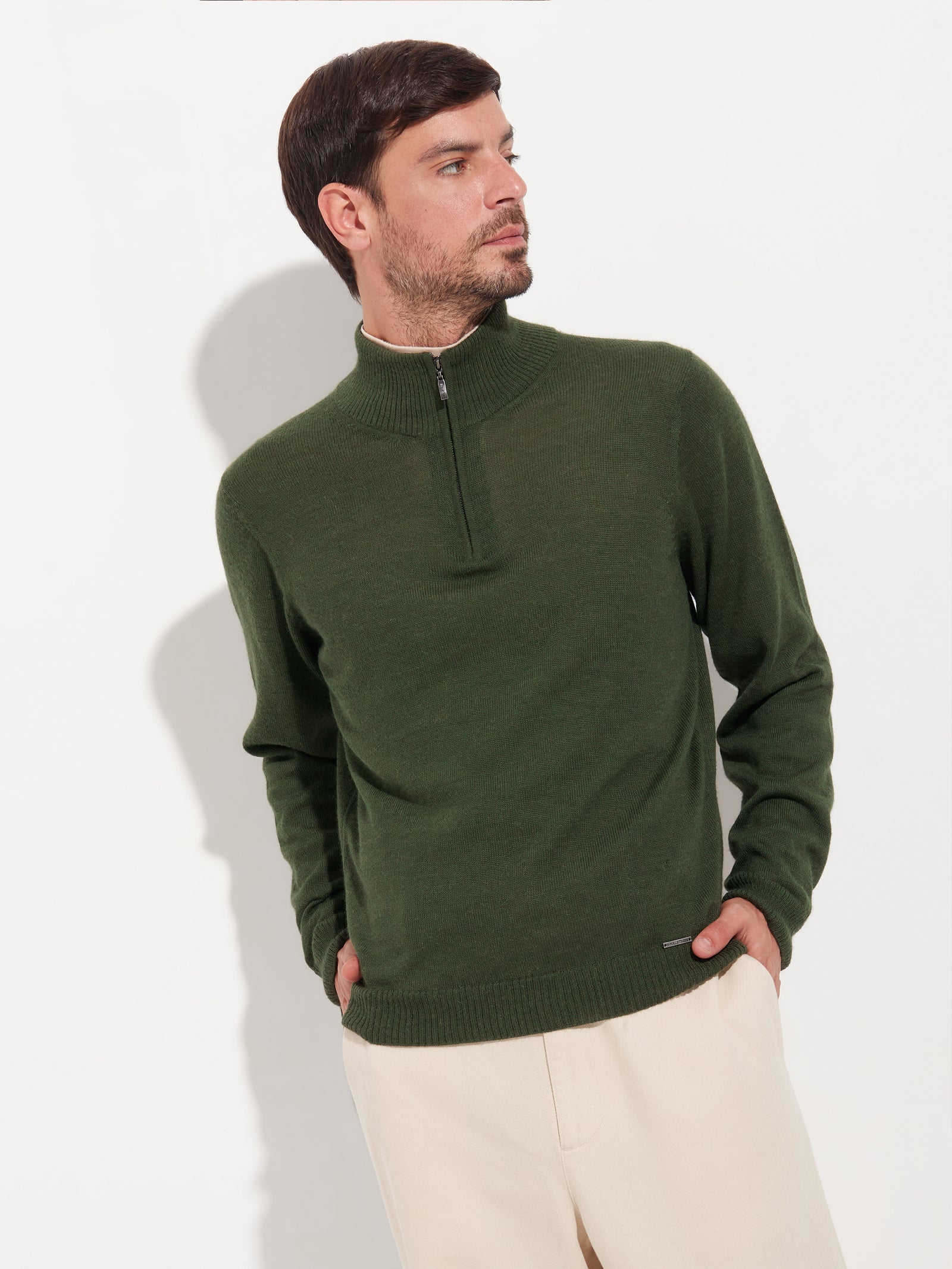 Albert Sweater Baby Alpaca Color Green