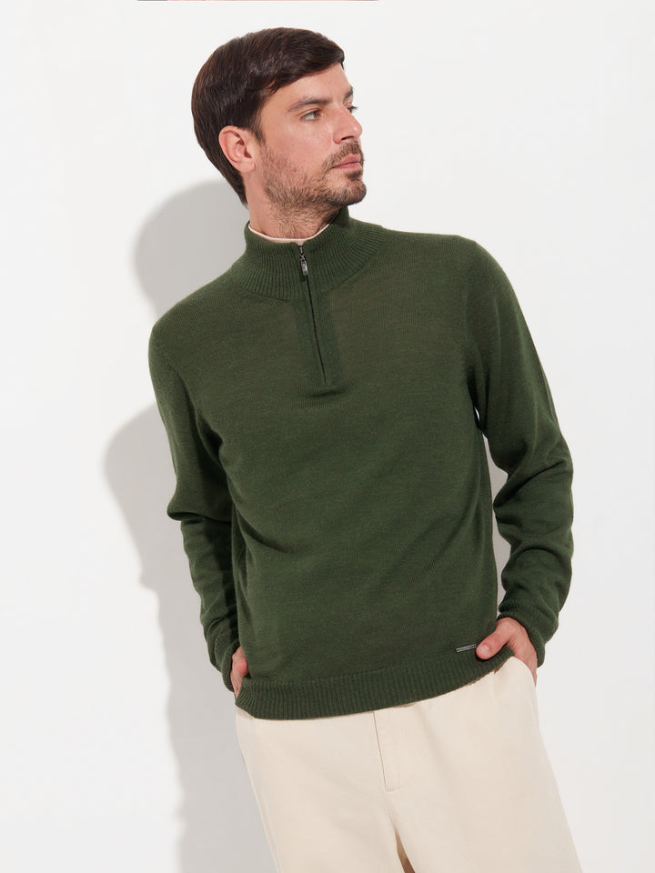 Albert Sweater Baby Alpaca Color Green
