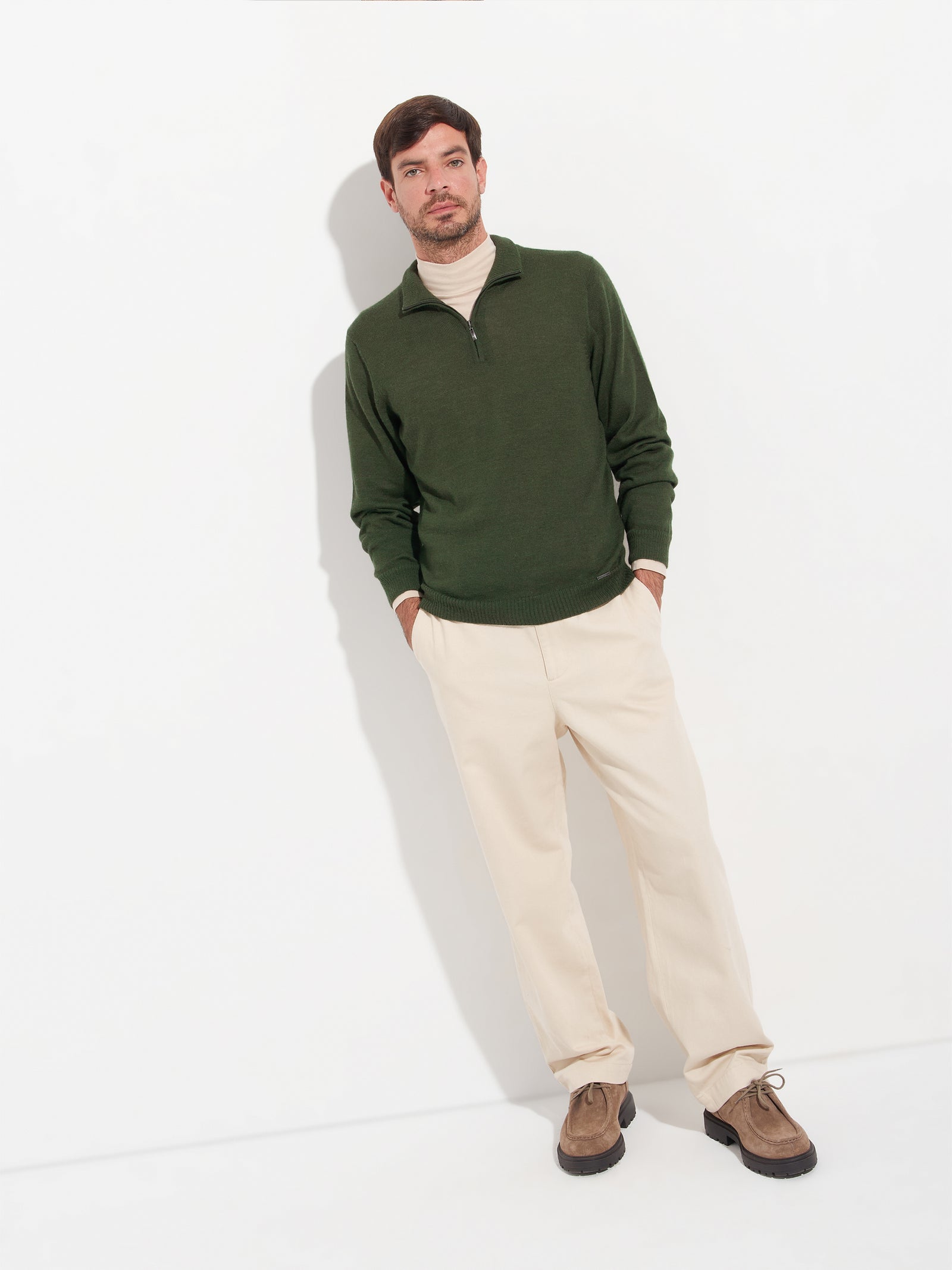 Albert Sweater Baby Alpaca Color Green