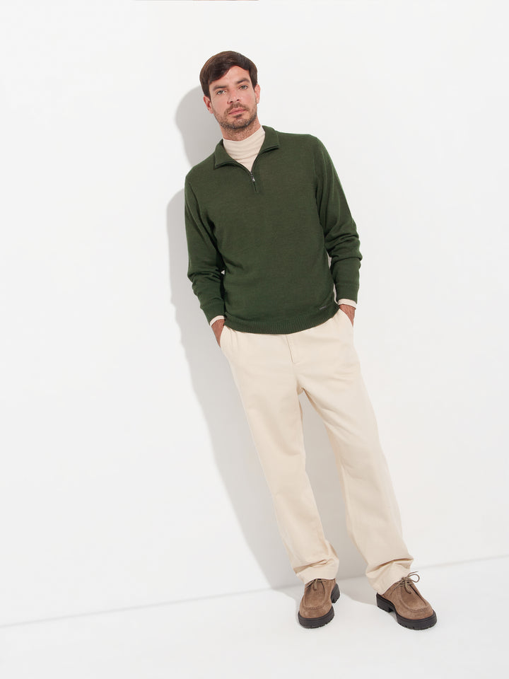 Albert Sweater Baby Alpaca Color Green