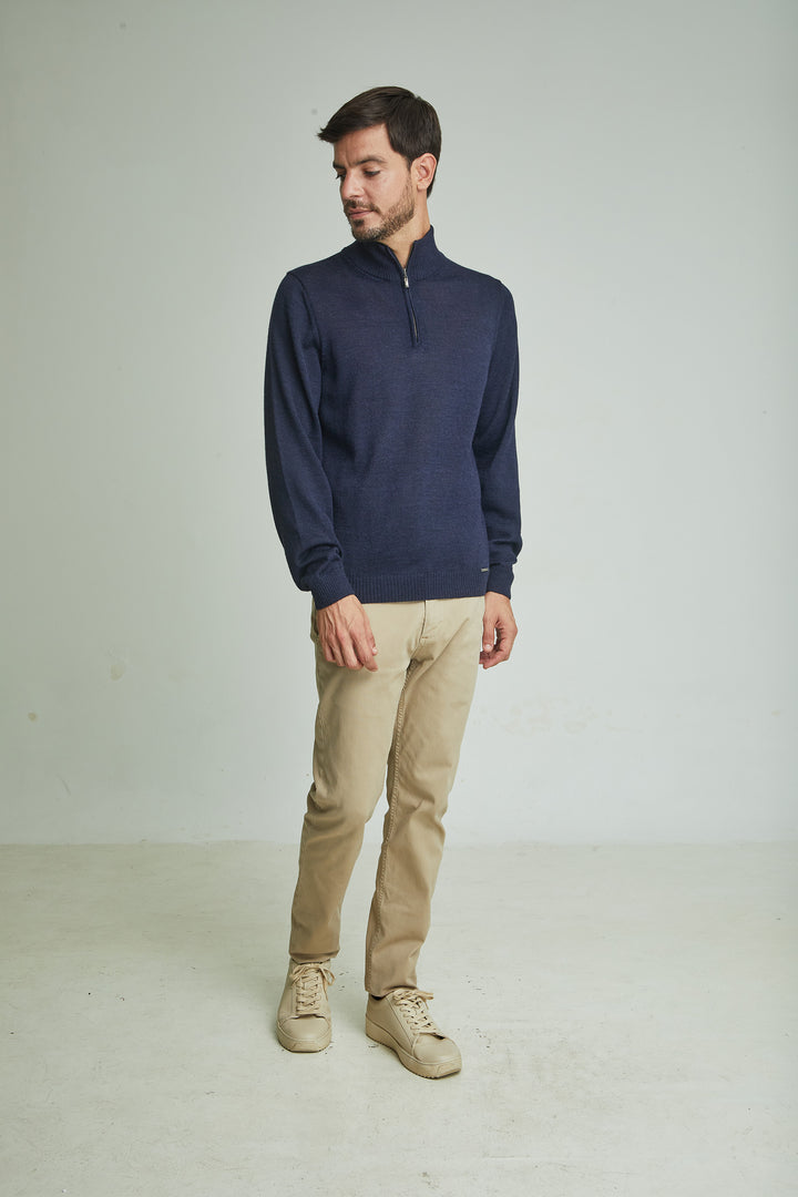Suéter Albert De Baby Alpaca Color Golondrina
