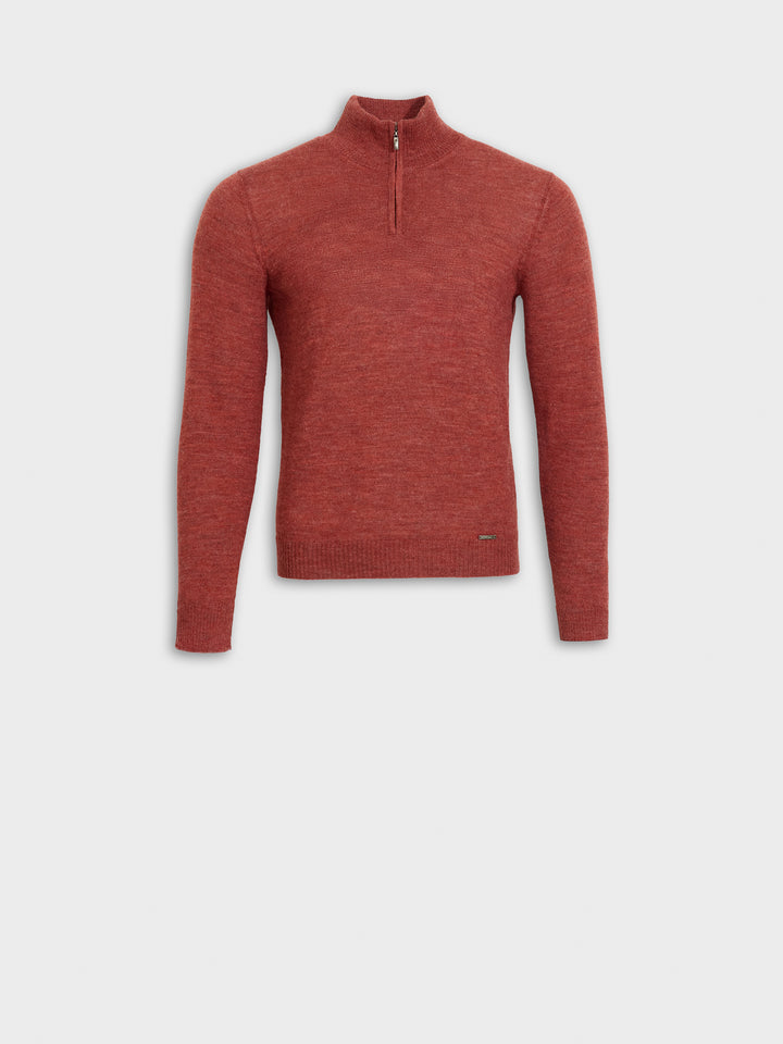 Suéter Albert de Baby Alpaca Color Rojo