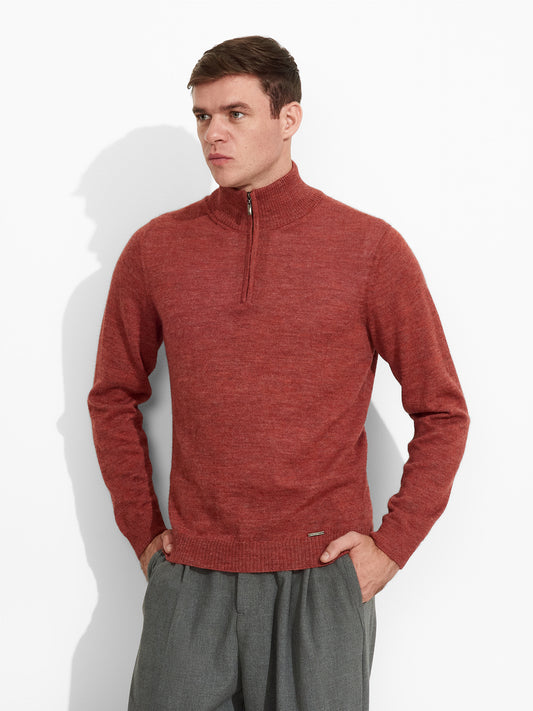 Albert Sweater Baby Alpaca Color Red