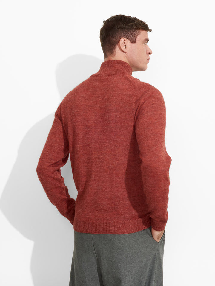 Suéter Albert de Baby Alpaca Color Rojo