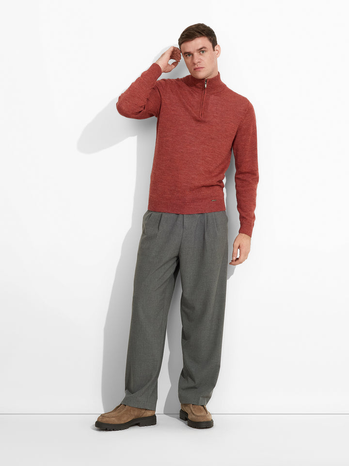 Suéter Albert de Baby Alpaca Color Rojo