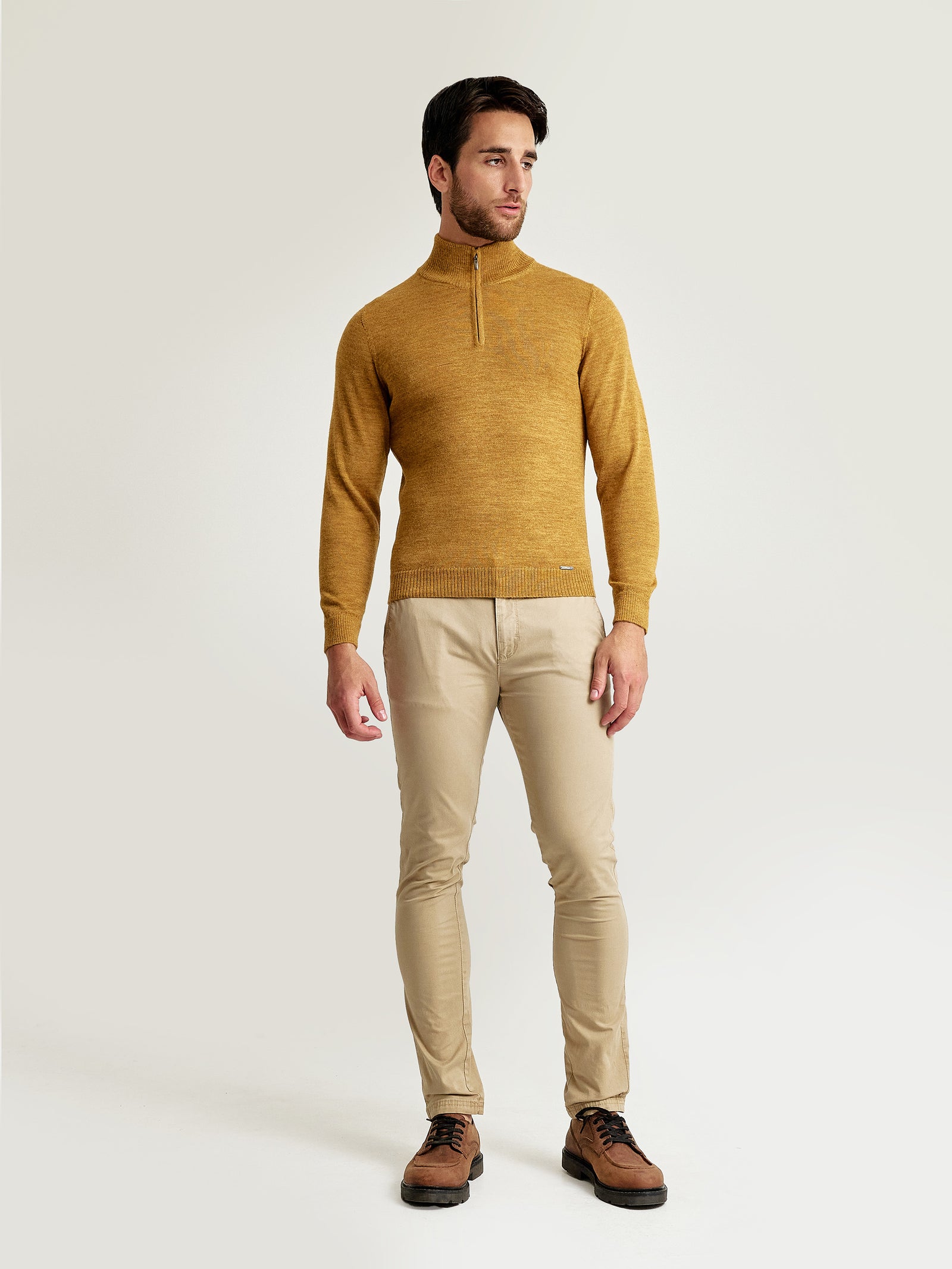 Albert Sweater Baby Alpaca Color Senape