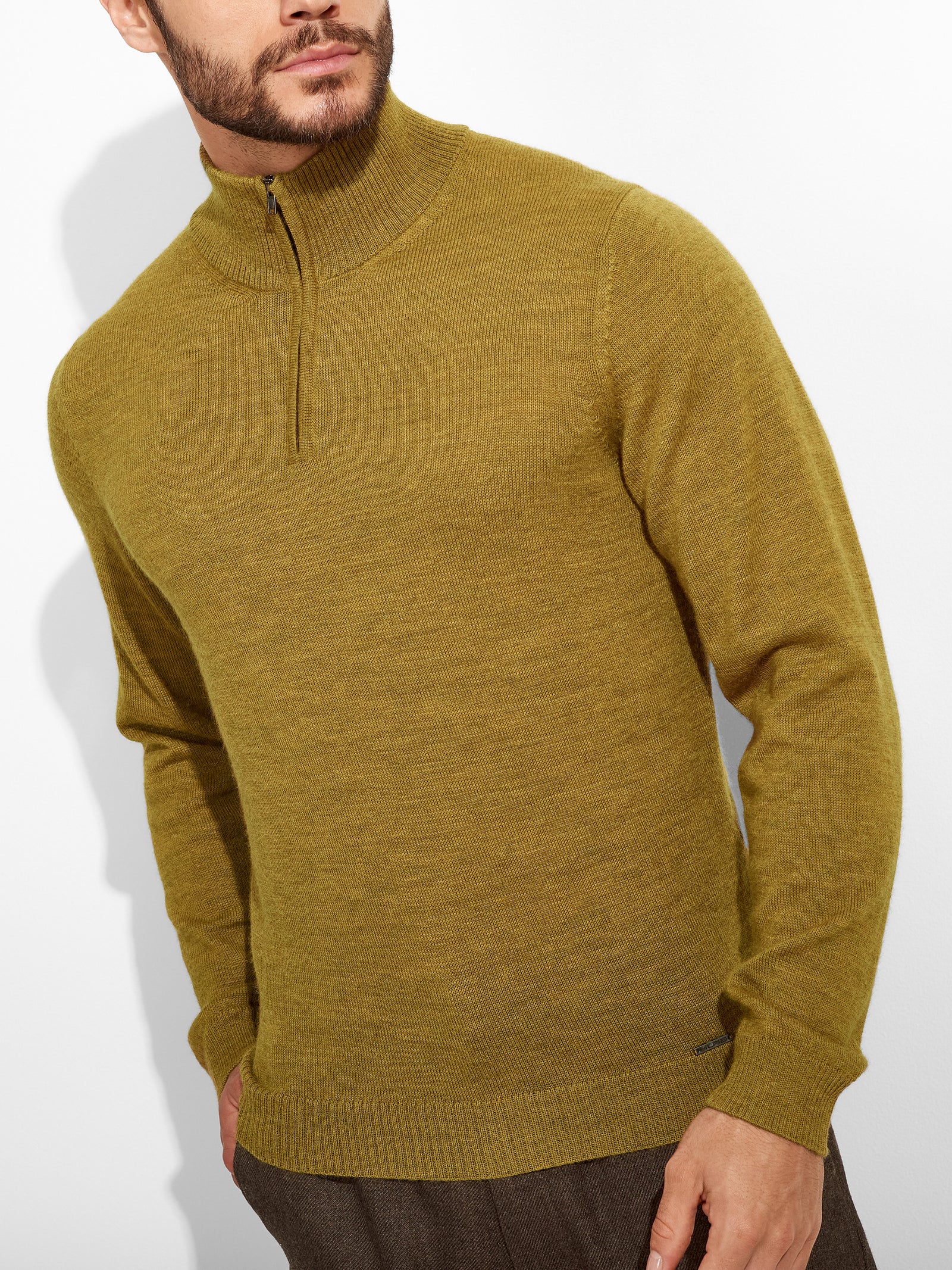 Albert Sweater Baby Alpaca Color Yellow
