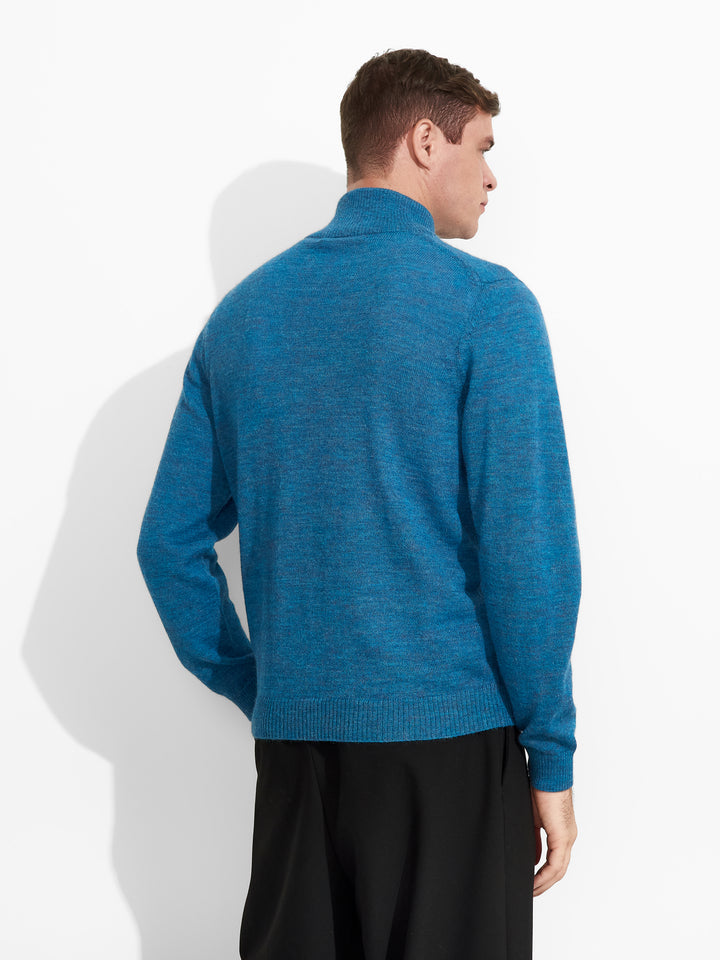 Albert Sweater Baby Alpaca Color Blue