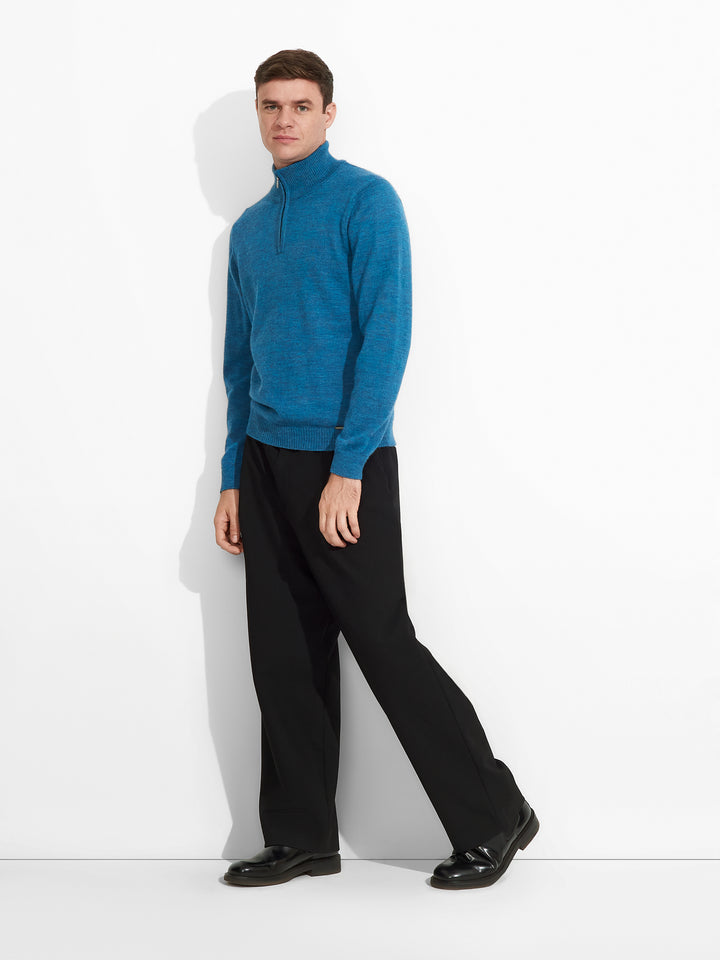 Albert Sweater Baby Alpaca Color Blue