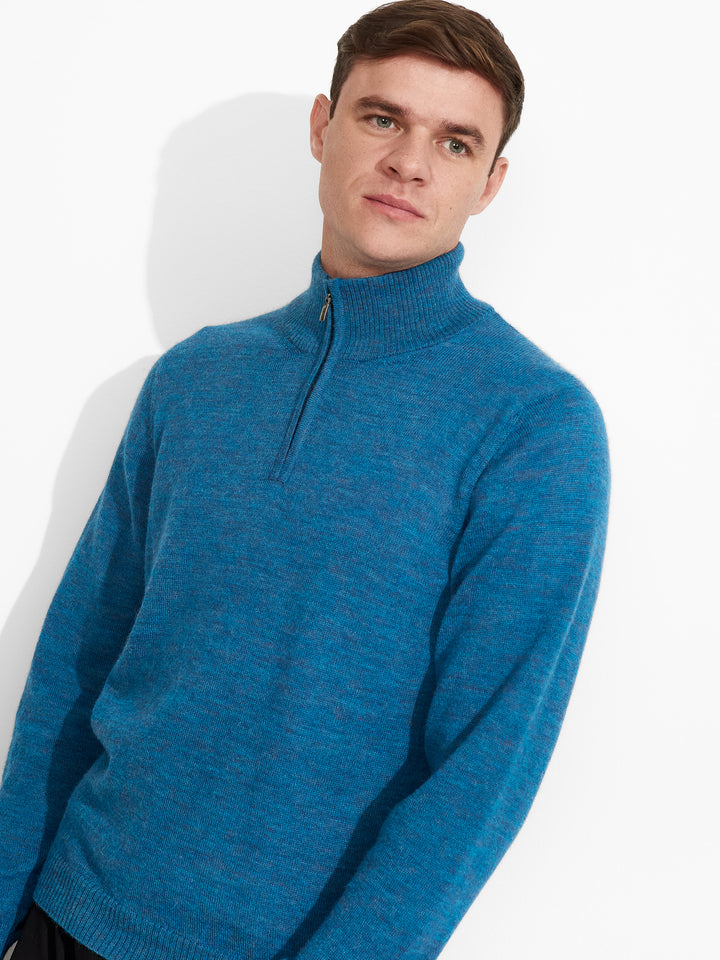 Albert Sweater Baby Alpaca Color Blue