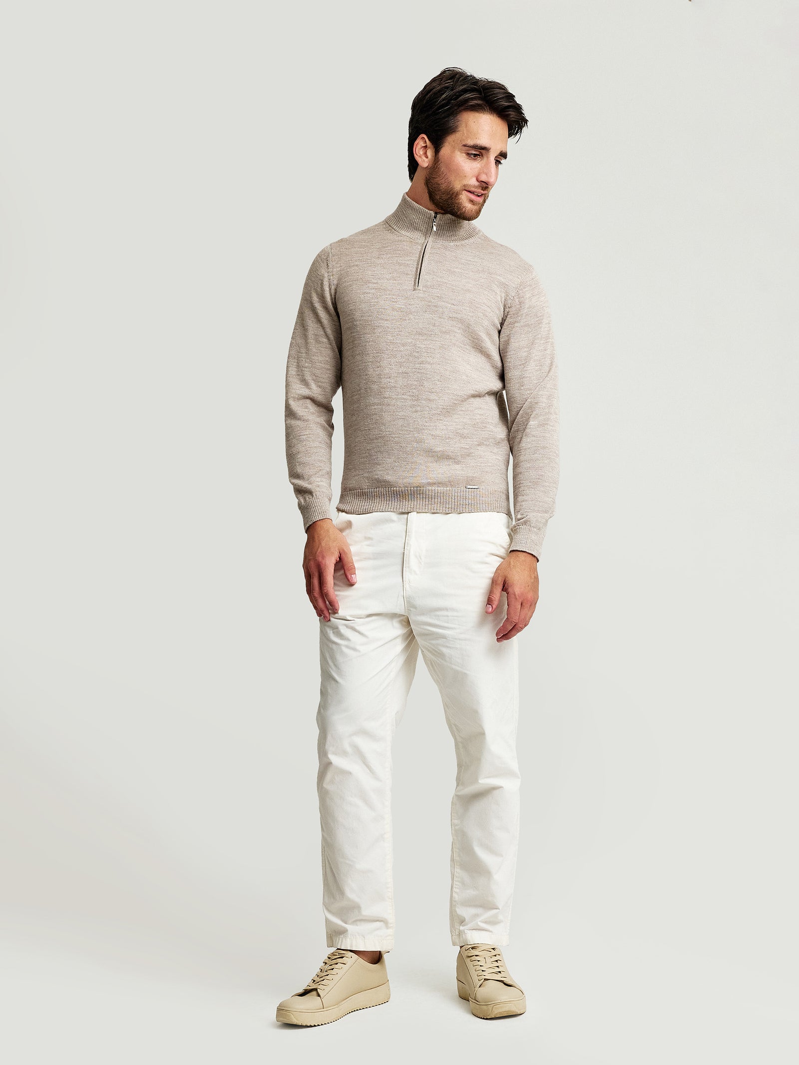 Albert Sweater Baby Alpaca Color Polvo