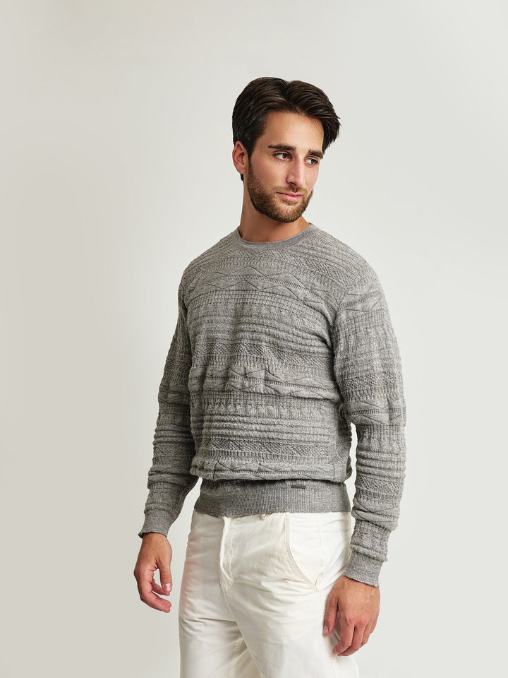 Uptown Sweater Baby Alpaca Color Griggio