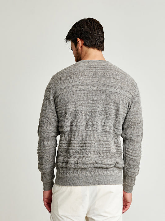 Uptown Sweater Baby Alpaca Color Griggio