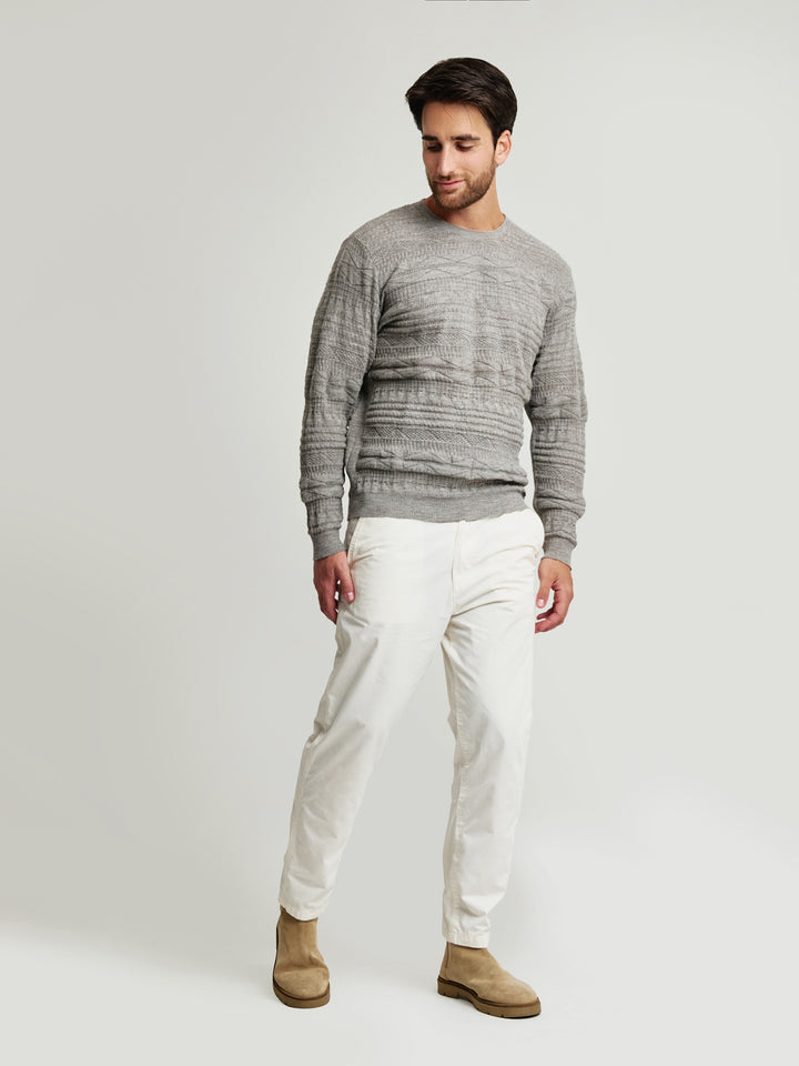 Uptown Sweater Baby Alpaca Color Griggio