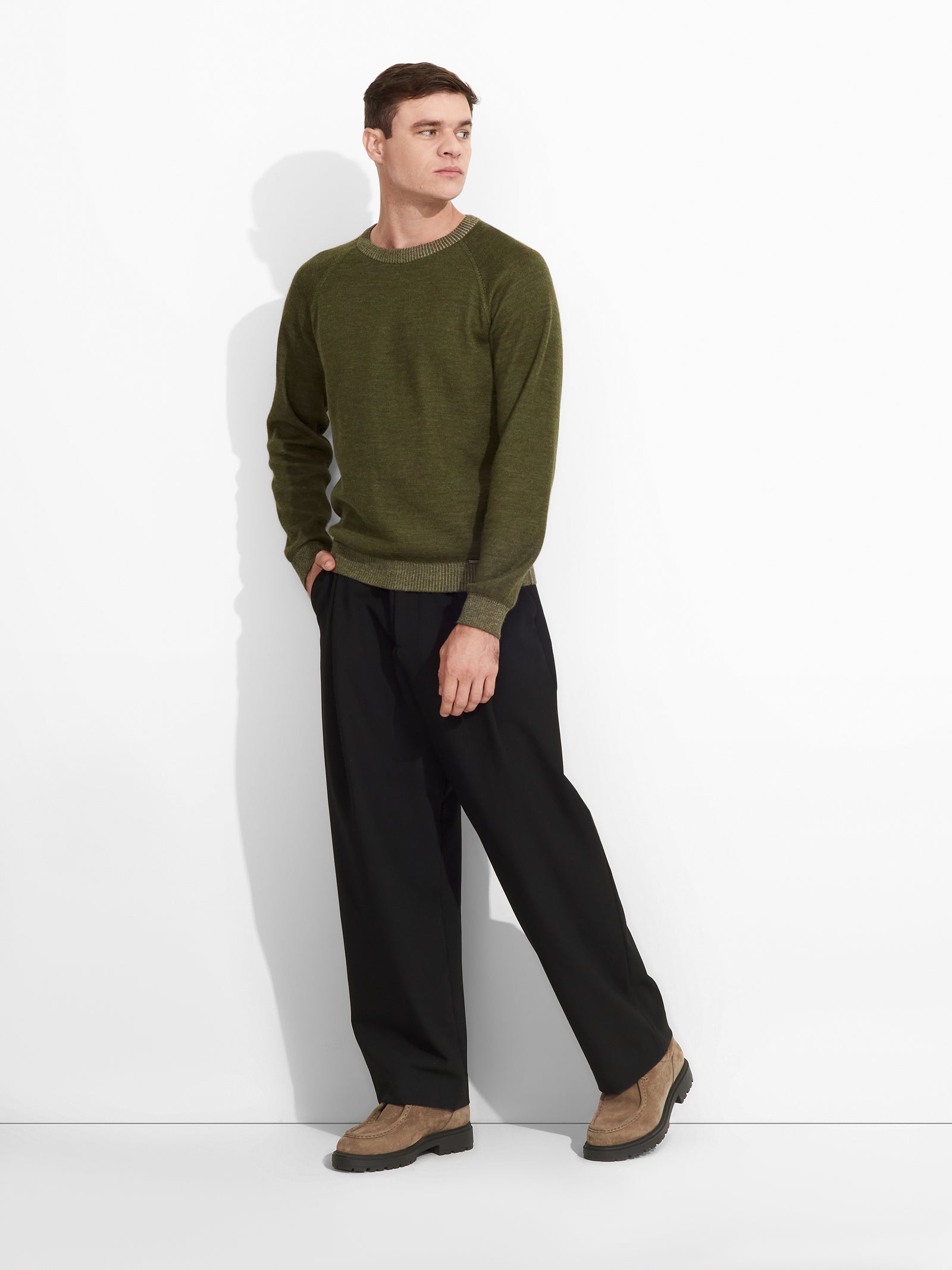Vittorio Sweater Baby Alpaca Color Green