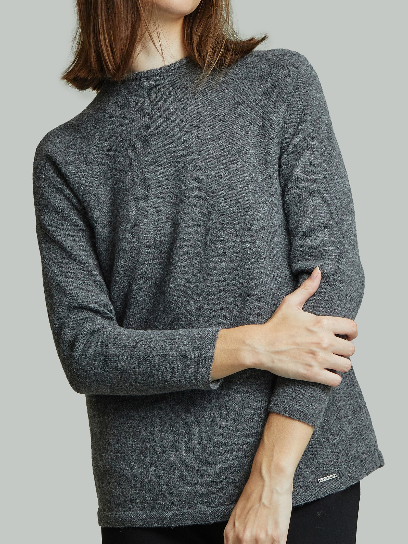 Ysabela Sweater Baby Alpaca Color Grey