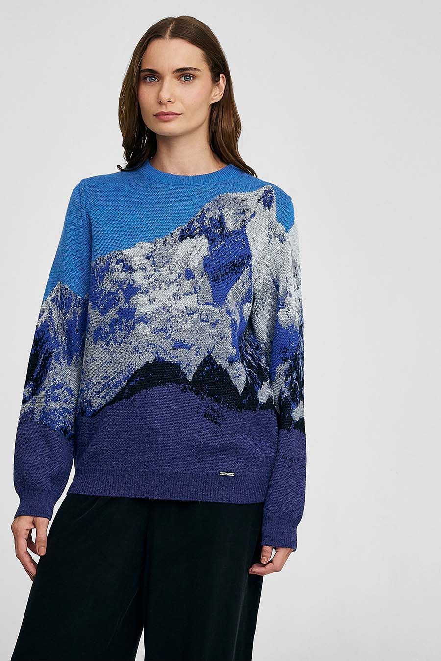 Huascaran Sweater Baby Alpaca Color Niagara