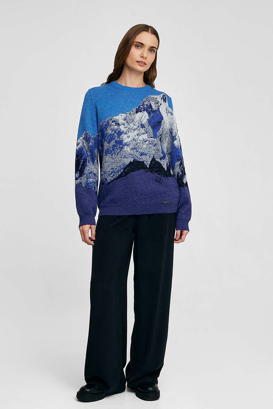 Huascaran Sweater Baby Alpaca Color Niagara
