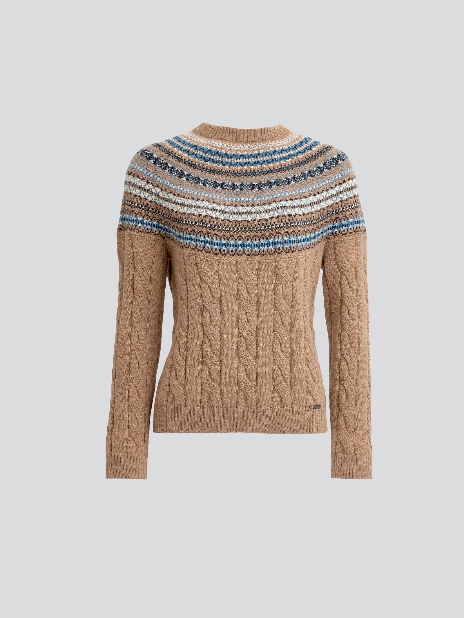 Yoke Sweater Baby Alpaca Color Camel