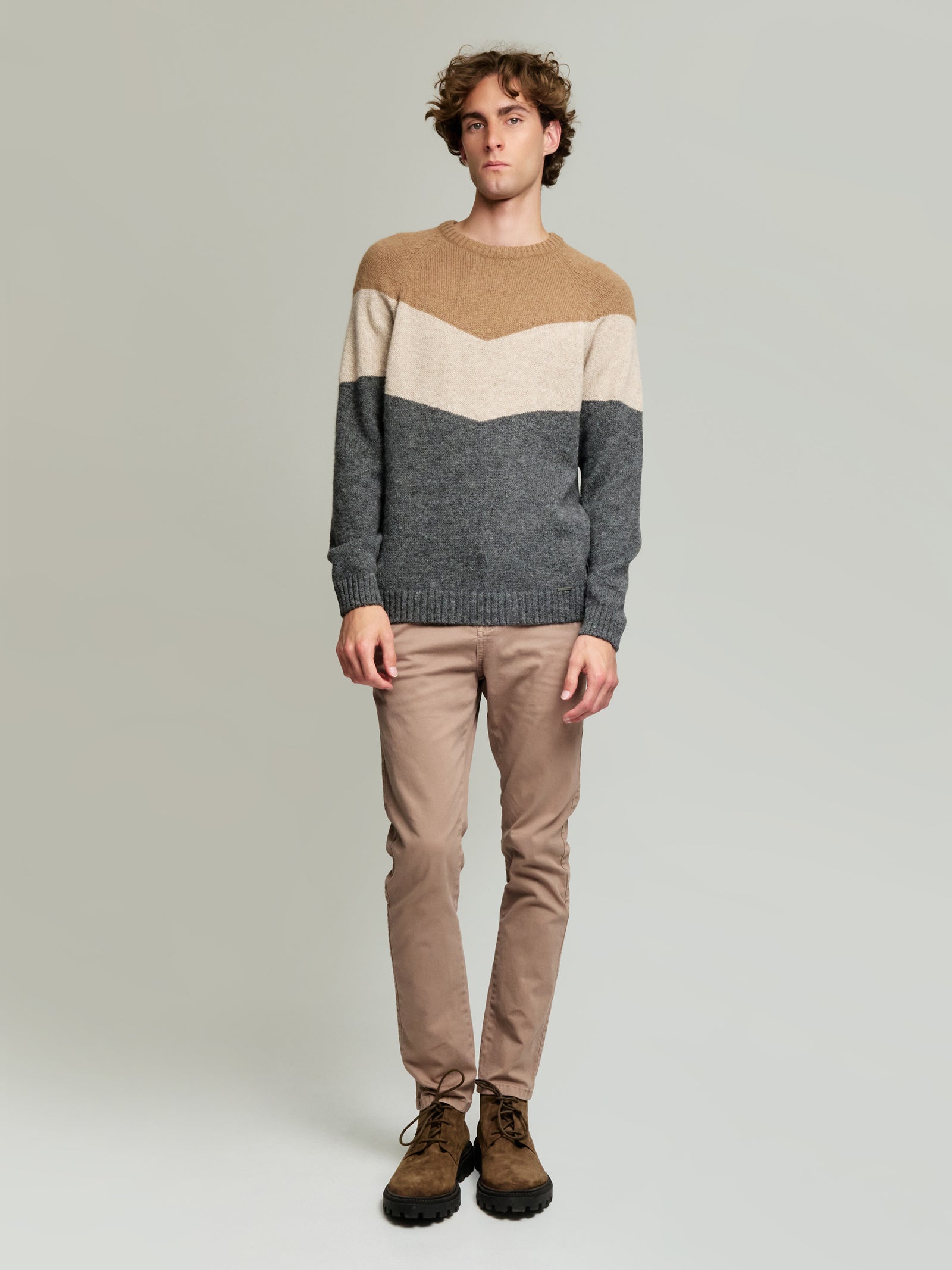 Yannick Sweater Baby Alpaca Color Grey