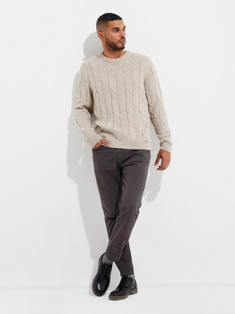 Suéter Yann de Alpaca Bebé Color Beige
