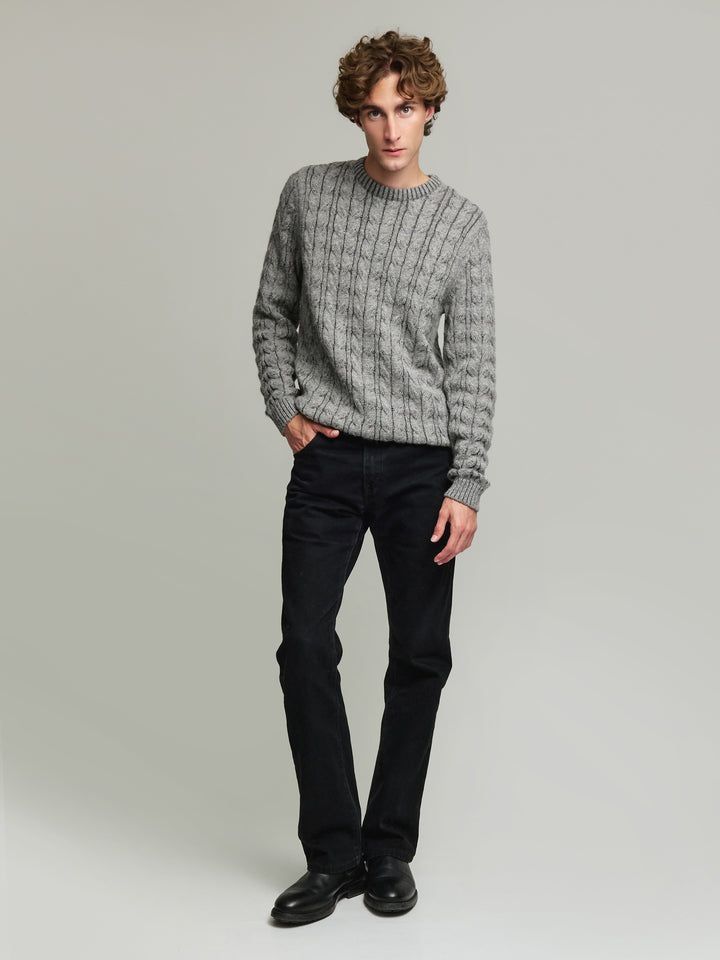 Yasikov Sweater Baby Alpaca Color Grey