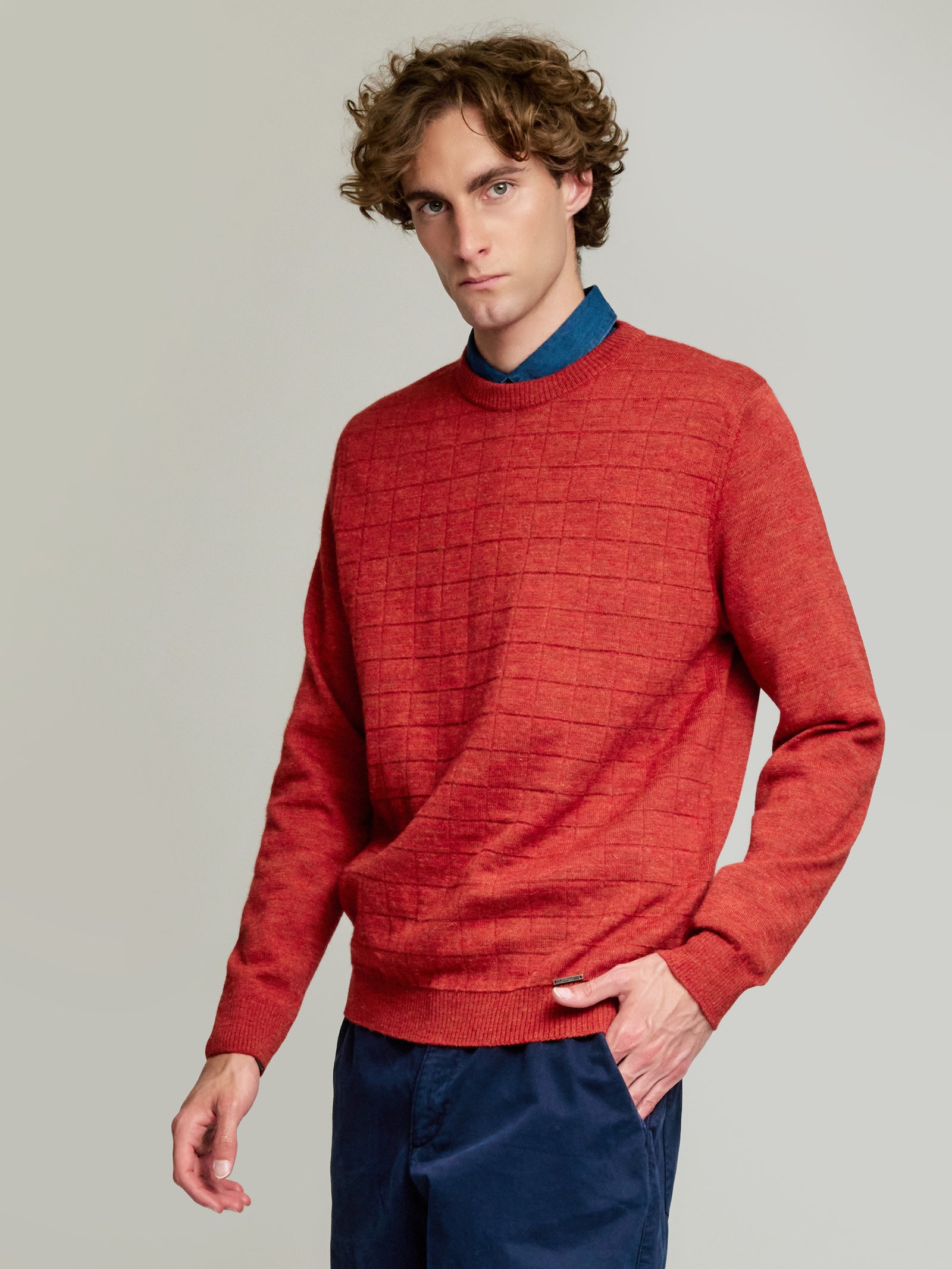 Suéter Yale Baby Alpaca Color Naranja