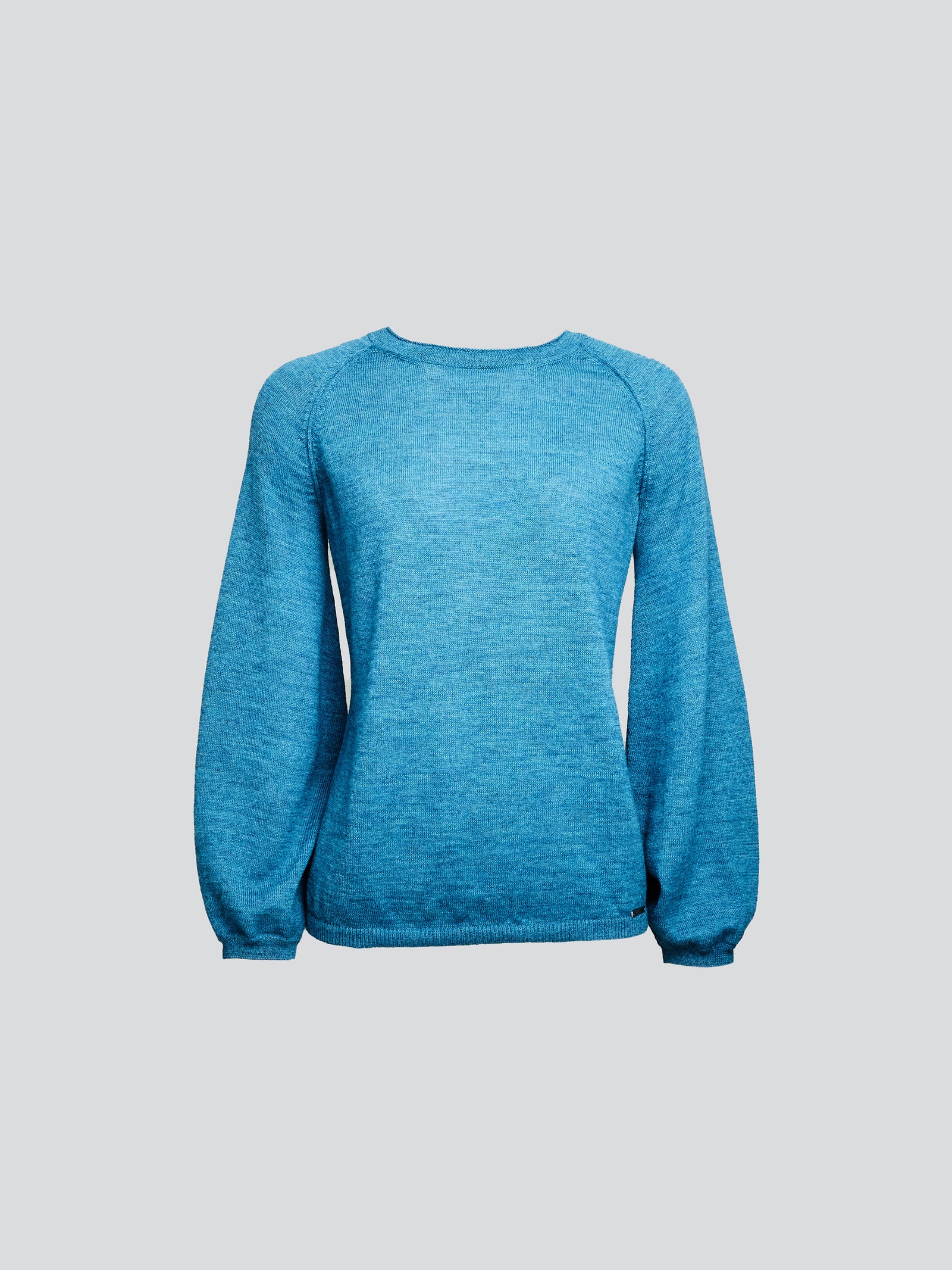 Suéter Yanela Baby Alpaca Color Azul Claro