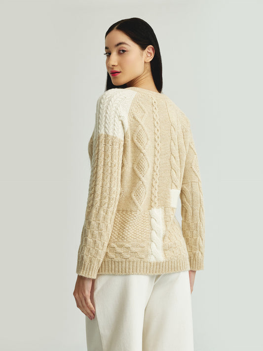 Yes Sweater Baby Alpaca Color Beige