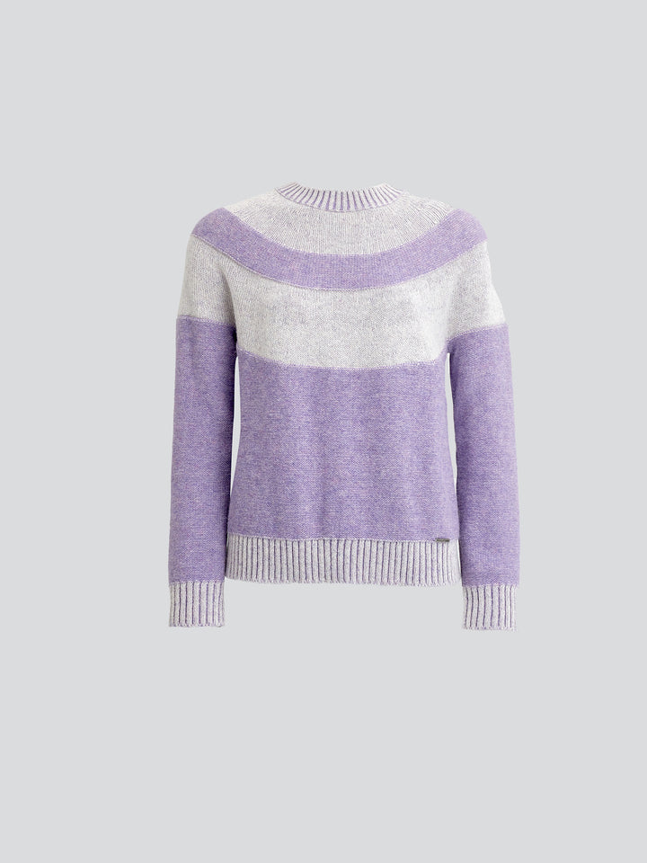 Suéter Ydris de baby alpaca color púrpura