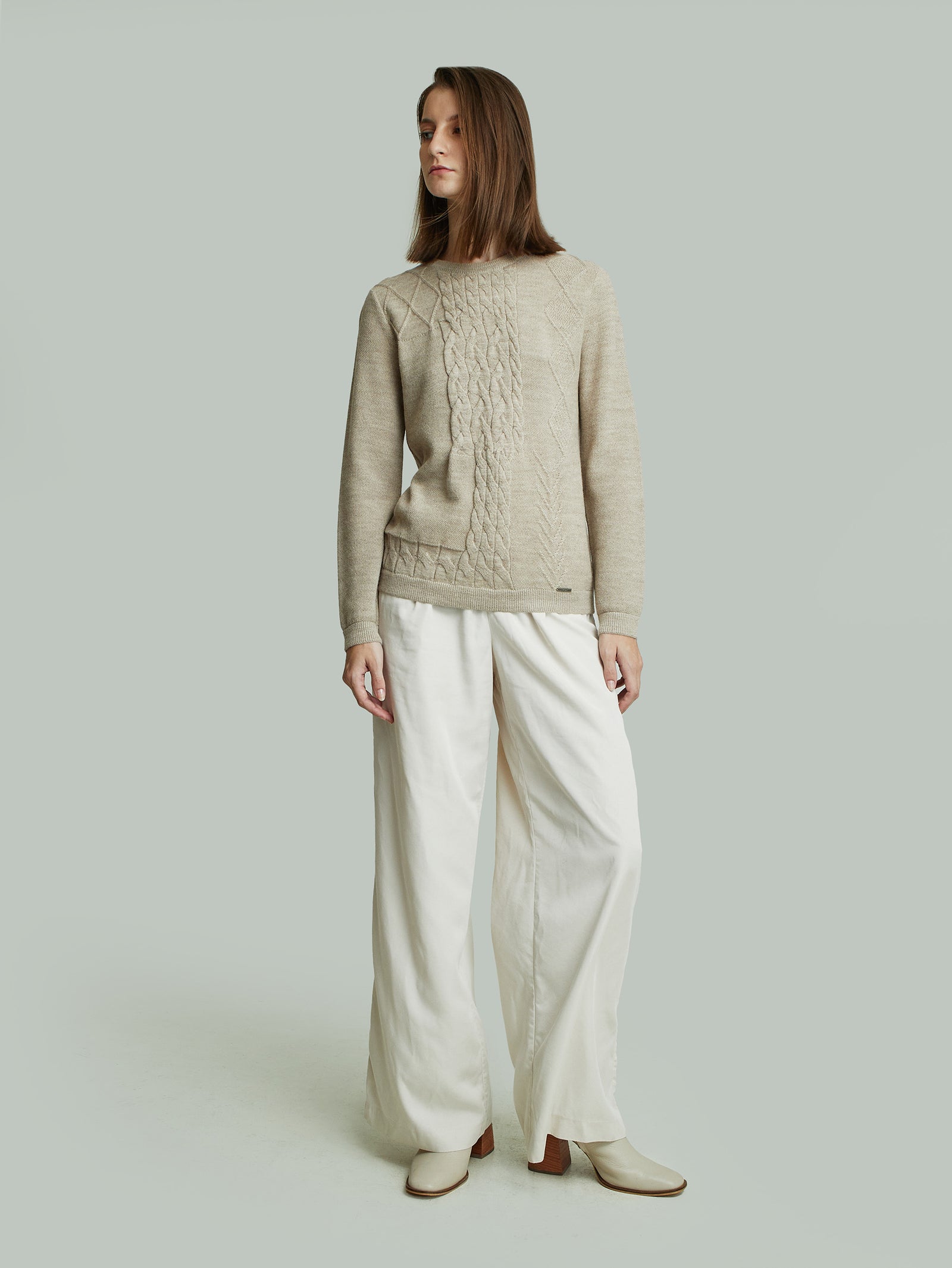 Suéter Yanina Baby Alpaca Color Beige