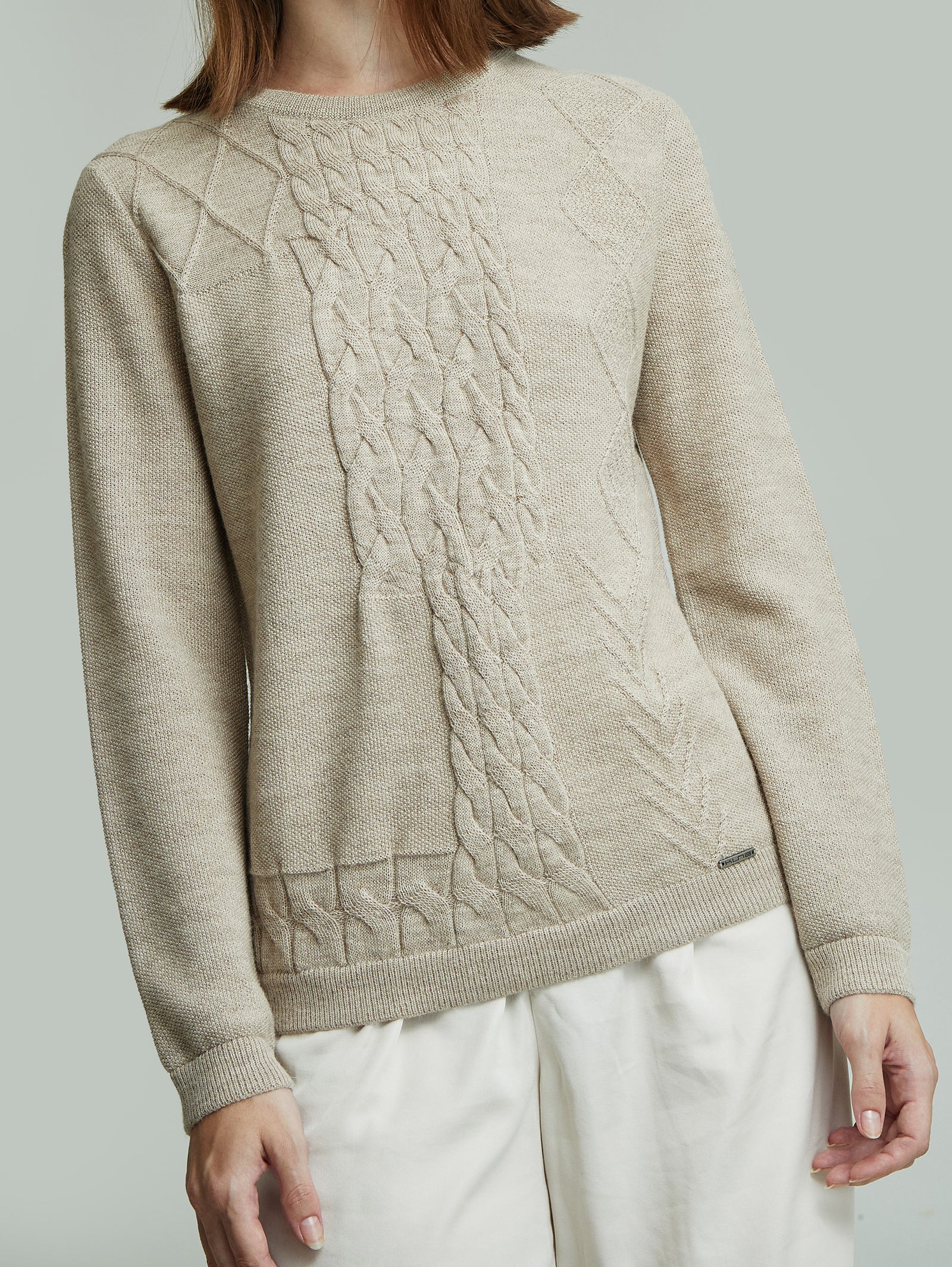 Suéter Yanina Baby Alpaca Color Beige