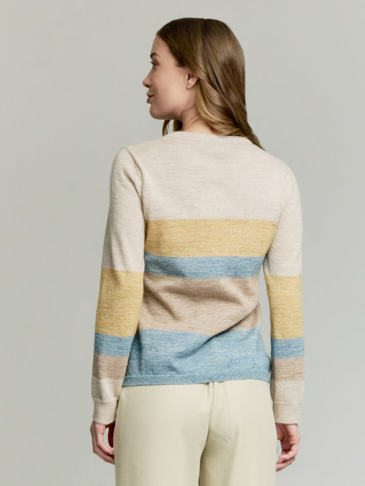 Suéter Yamelia de baby alpaca color azul claro