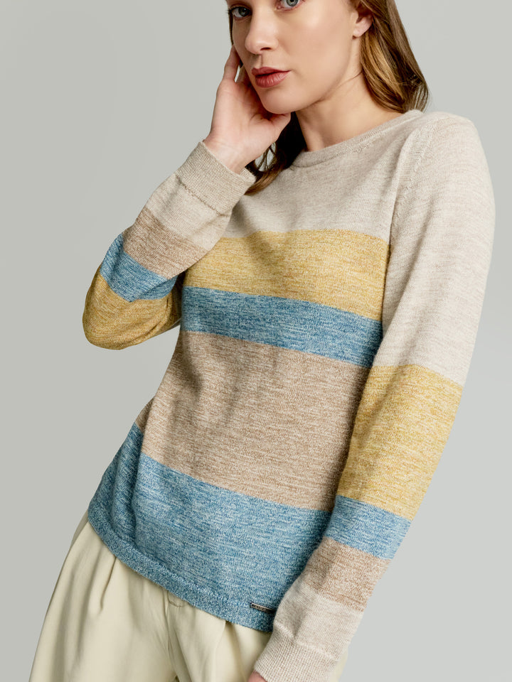 Suéter Yamelia de baby alpaca color azul claro