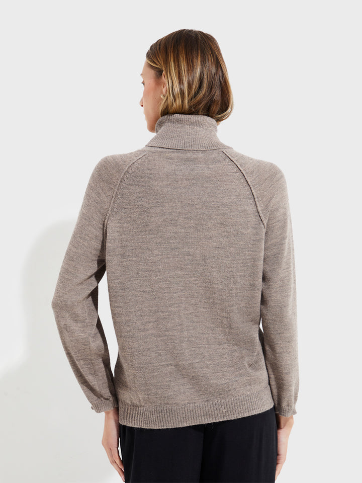 Sí Suéter Baby Alpaca Color Gris