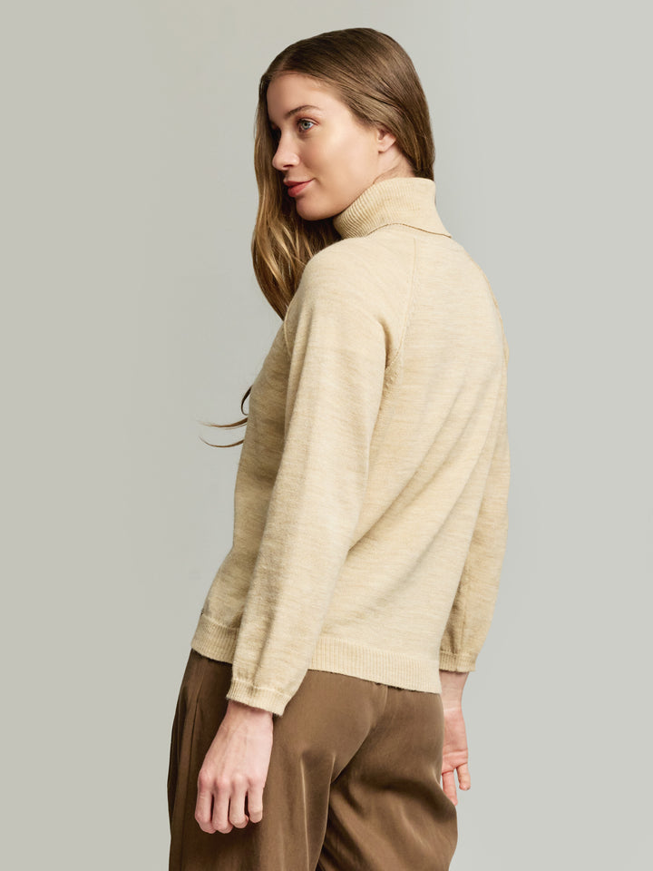 Sí, suéter bebé alpaca color beige