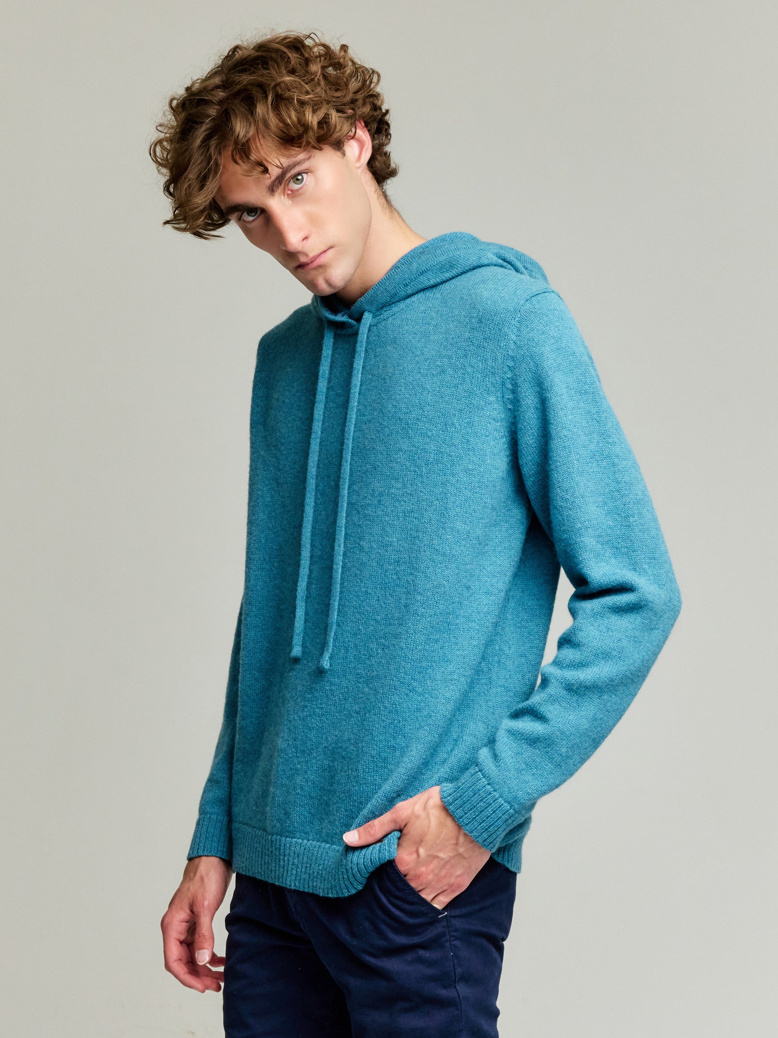 Yacomo Sweater Baby Alpaca Color Light Blue