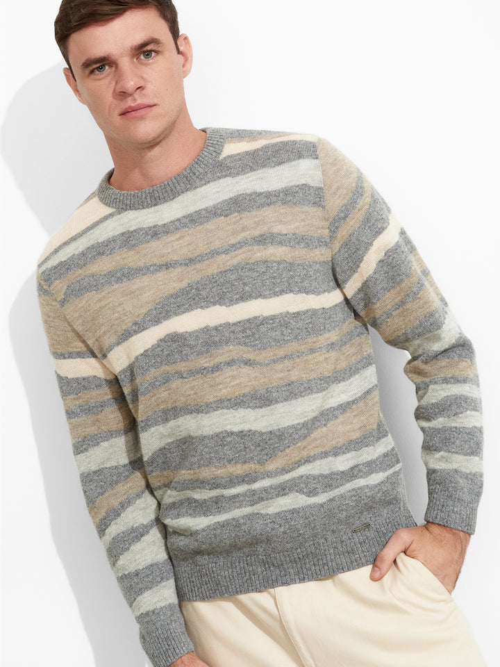 Zar Suéter de Baby Alpaca Color Gris